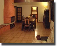 Gite spacious living room for family holiday near coast and mountains