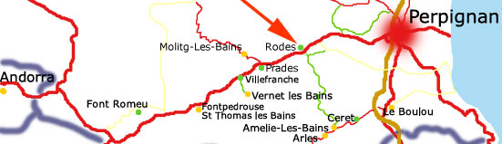 thermal spa location map