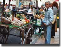 Prades market stall